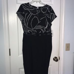 Black belted Style & Co dress